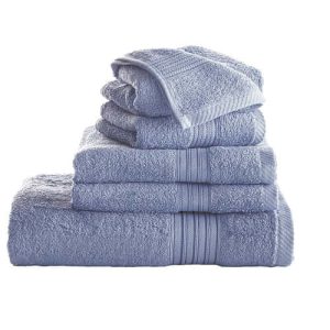 Πετσέτα Προσώπου Μονόχρωμη Γαλάζιο 50x100cm Charalambidis Textiles