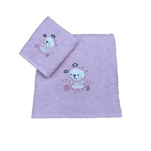 Βρεφικές Πετσέτες Baby Bear Ροζ Σετ 2 τεμαχίων Linea Home