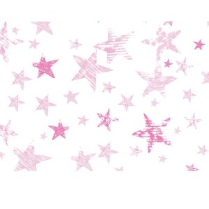 Σεντόνι Γαλαξίας Λευκό Ροζ Charalambidis Textiles
